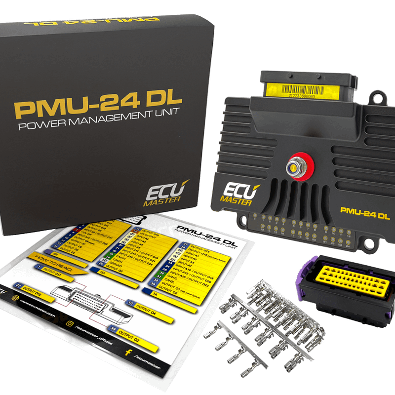 Ecumaster PMU-24 DL - Power Management Unit 24 Data Logging